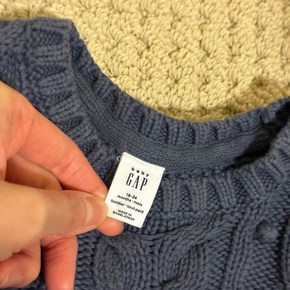 GAP Chunky Sweater in Dark Grey/Blue - Picture 3 of 3